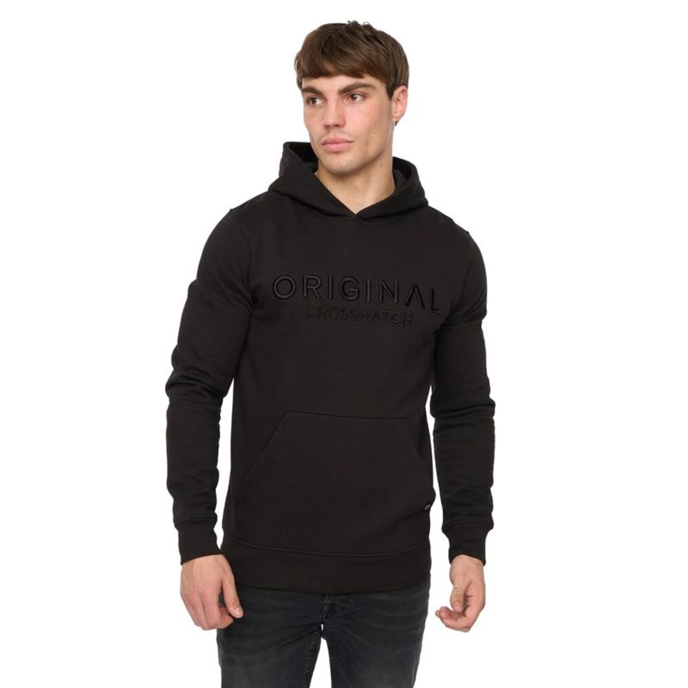 Crosshatch Mens Haromere Hoodie / Black